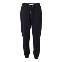 Sorte sweatpants fra HOUND BOY med snøre og rib til teen drenge, set forfra.